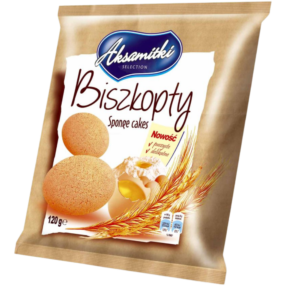 Biszkopty okrągłe Aksamitki Eurosnack opakowanie 120g