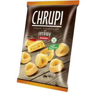 Chrupki kukurydziane Chrupi o smaku serowym opakowanie 70g