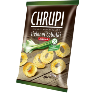 Chrupki kukurydziane Chrupi o smaku zielonej cebulki opakowanie 70g