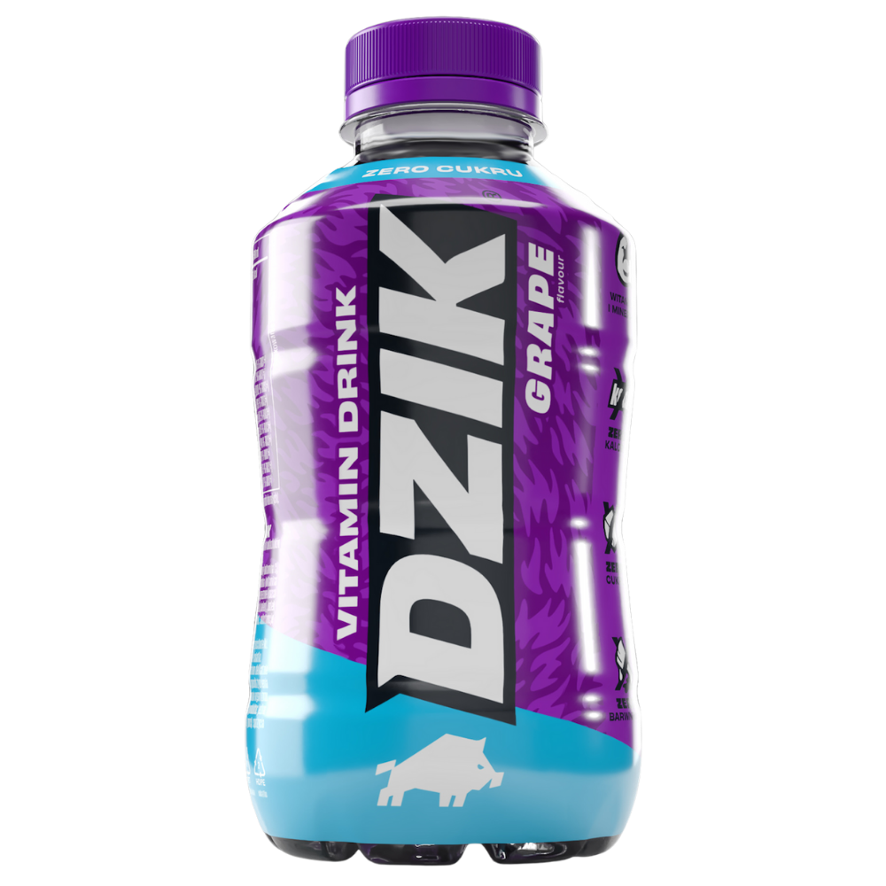 Napój WK Dzik Vitamin Drink Grape winogronowy puszka 500ml
