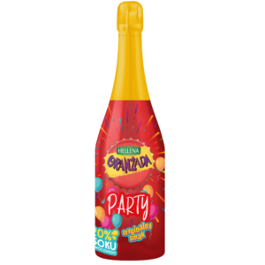 Oranżada musująca Hellena Party o smaku jabłkowym butelka 750ml