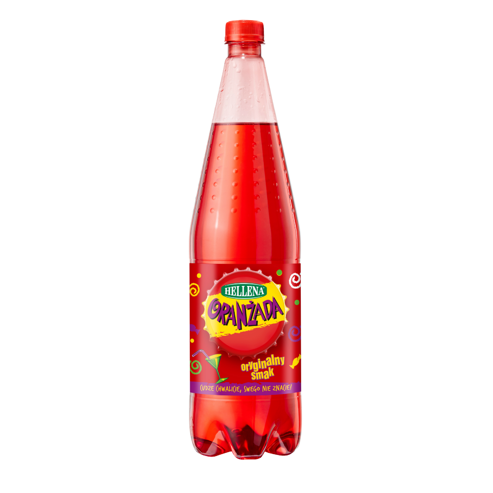 Hellena oranżada czerwona 1,25l napój gazowany Colian