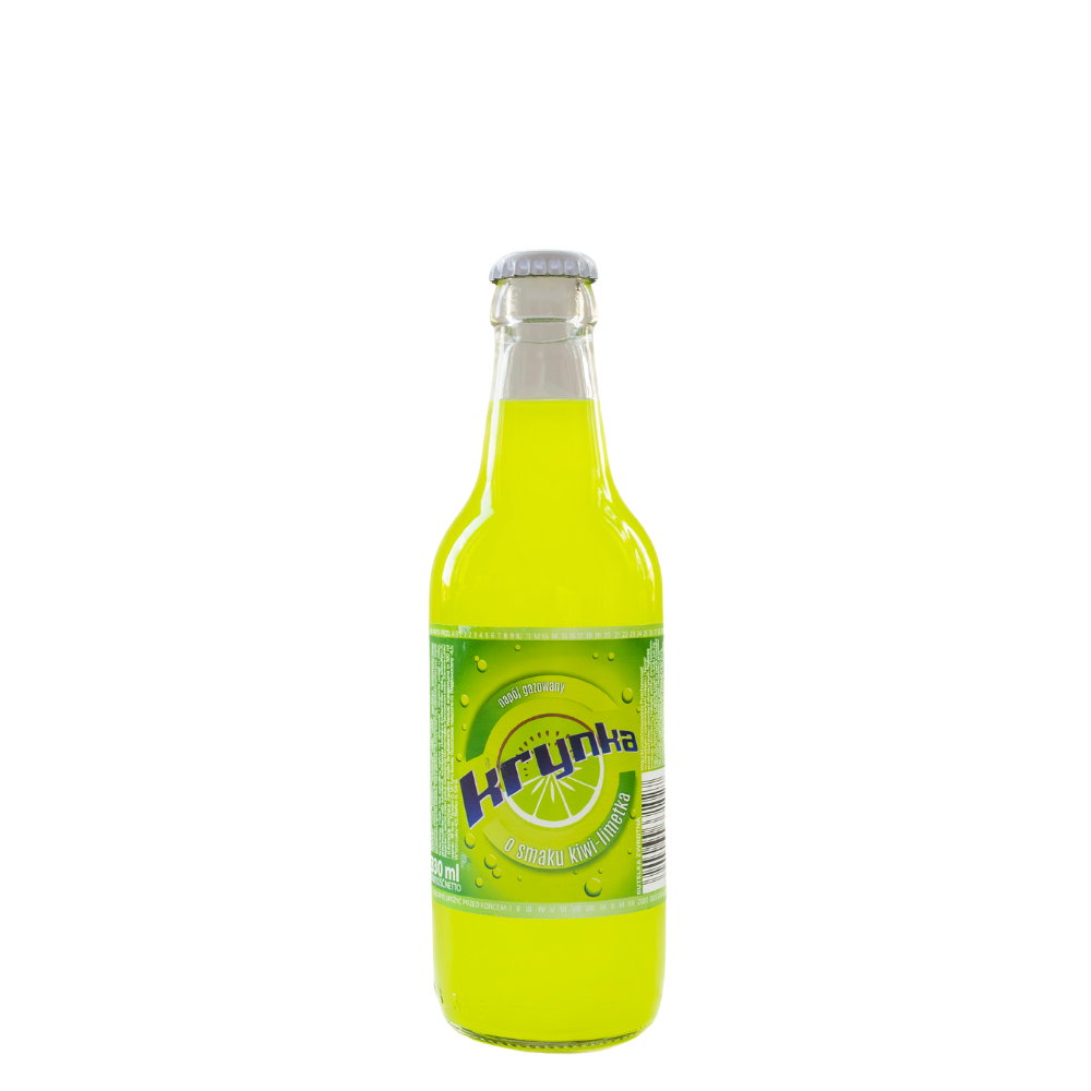 Krynka oranżada kiwi limetka szkło 330ml napój egzotyczny butelka