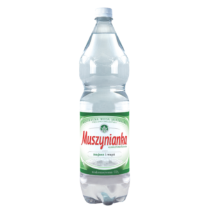 Woda mineralna Muszynianka niskonasycona (zielona) butelka 1,5l