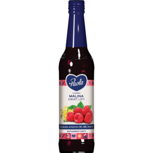 Syrop Paola o smaku malina z lipą butelka 430ml