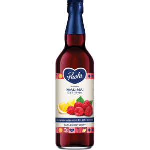 Syrop Paola o smaku malina z cytryną butelka 430ml
