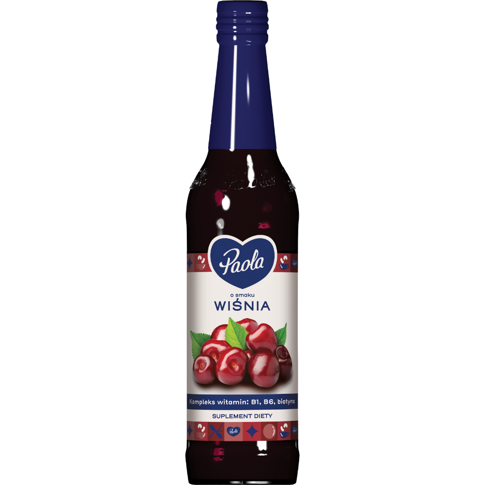Syrop Paola o smaku wiśniowym butelka 430ml