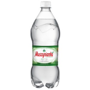Woda mineralna Muszynianka niskonasycona zielona butelka 1l