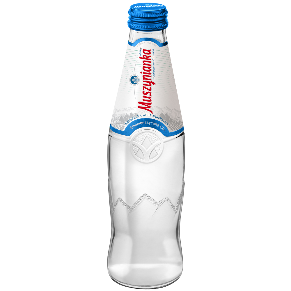 Woda mineralna Muszynianka w szklanej butelce 300ml