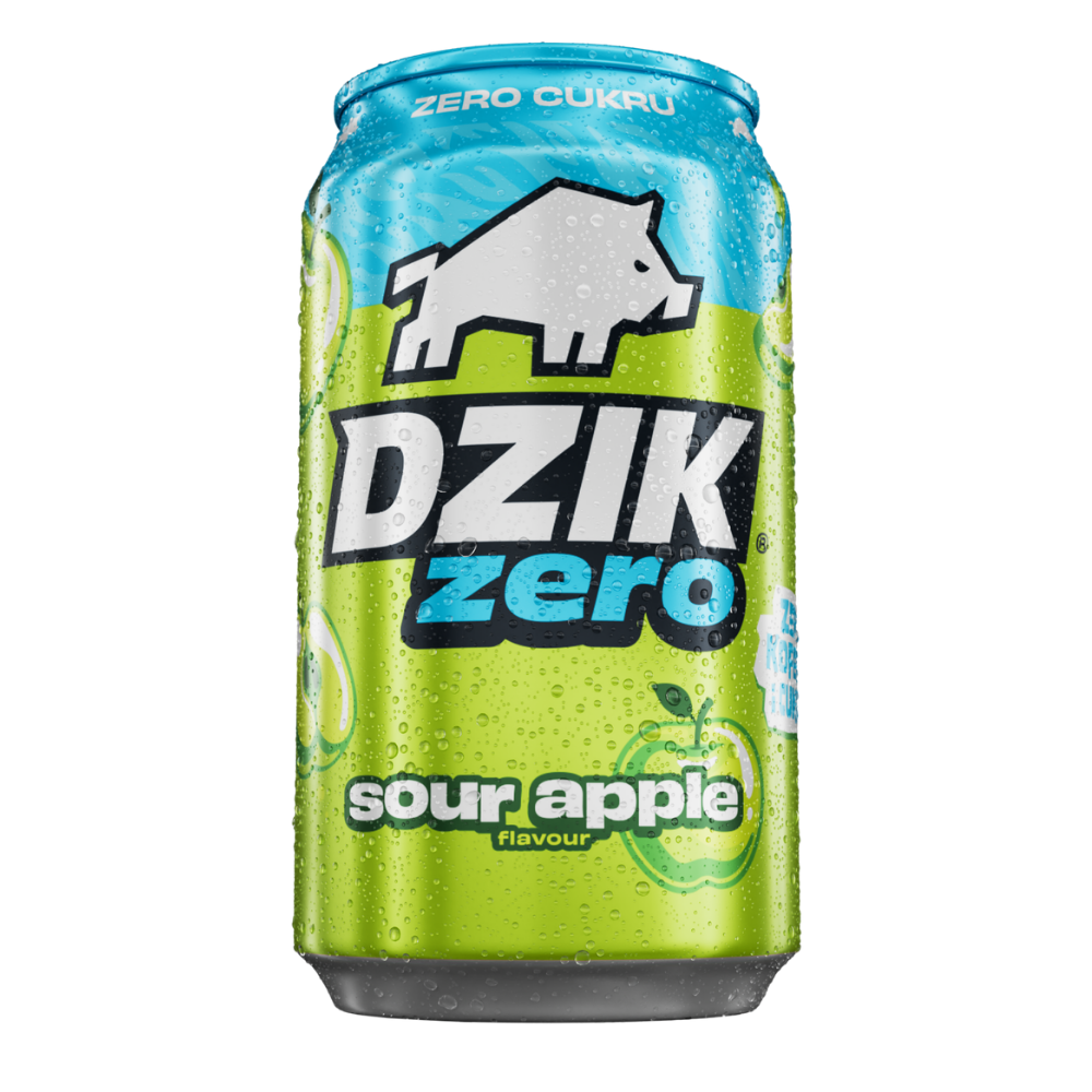 Dzik zero bezkofeinowy apple sour 330ml
