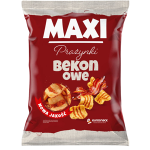 Prażynki Maxi o smaku bekonowym paczka 130g