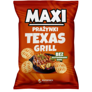 Prażynki Maxi o smaku Texas Grill BBQ paczka 110g