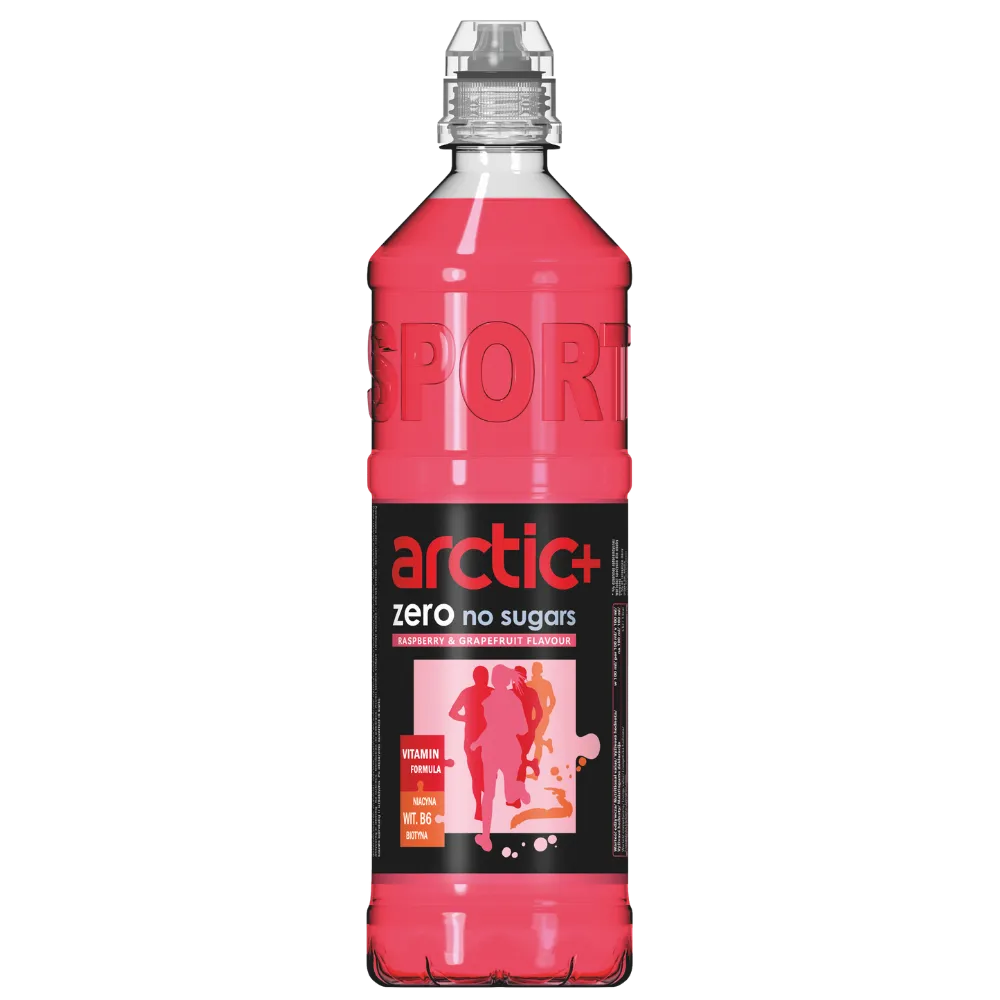 ARCTIC+ zero napój izotoniczny o smaku malina i grejpfrut 750 ml