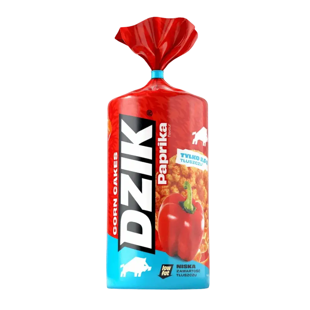 DZIK WAFLE KUKURYDZIANE LOW FAT - PAPRYKA