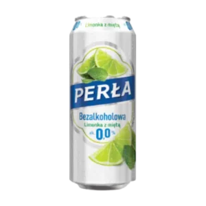 PERŁA BEZALKOHOLOWA LIMONKA Z MIĘTĄ 0,5L PUSZKA